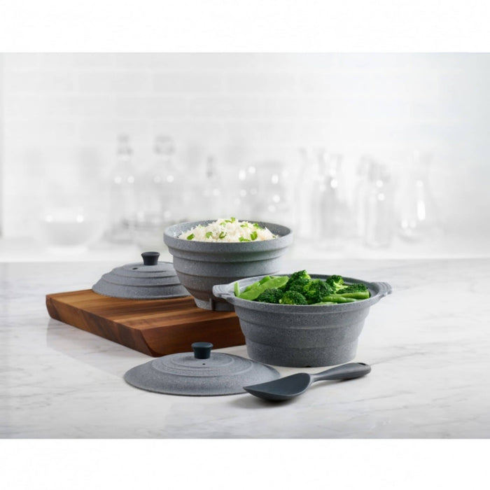 Cuiseur-Vapeur Pliable en Silicone