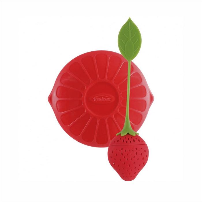 Infuseur à thé en silicone en forme de fraise