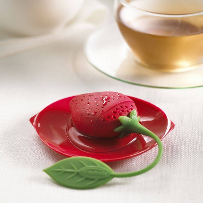 Infuseur à thé en silicone en forme de fraise