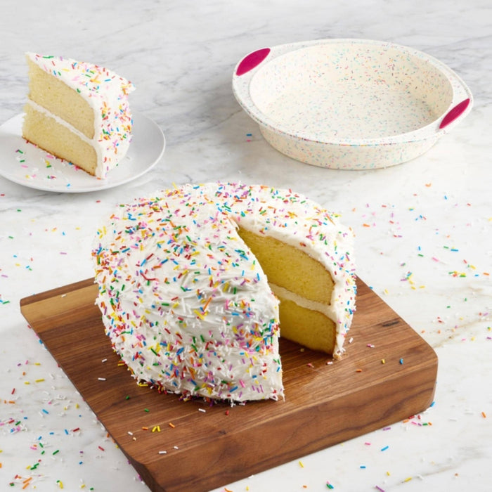Moule Rond en Silicone CONFETTI ( 23 cm )